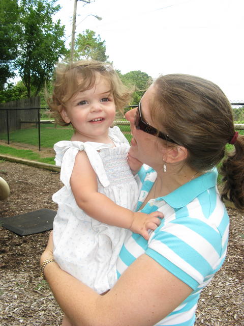With Mommy