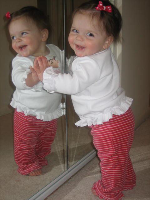 Playing in the mirror