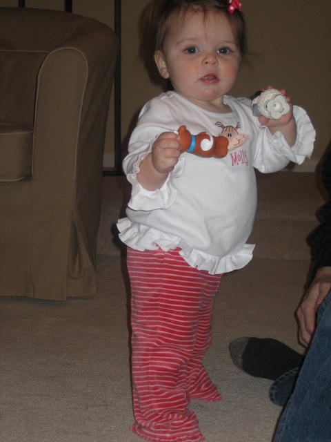Standing all by herself