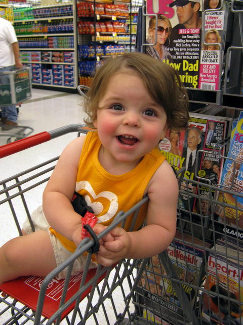 Riding in a cart