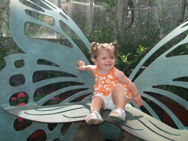 Sitting like a big girl