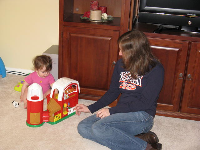 Playing with Aunt Michelle