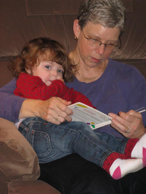 Reading with G'mom