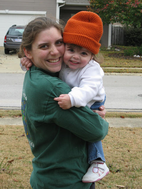 Giving hugs